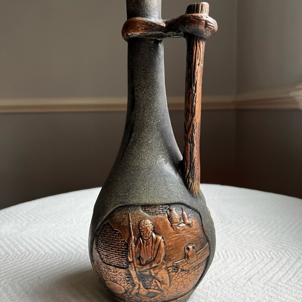 Georgian Ceramic Clay Decanter